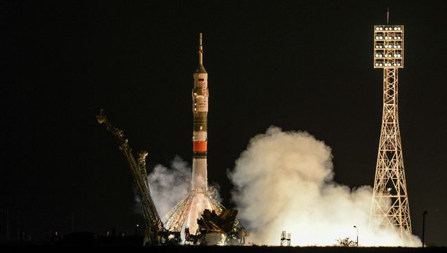 Старт РН Союз-ФГ с пилотируемым кораблем Союз ТМА-09М Старт РН Союз-ФГ с пилотируемым кораблем Союз ТМА-09М