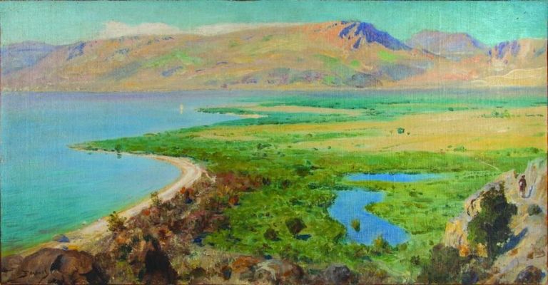 Поленов Василий У Генисаретского озера, конец 1890-х Поленов Василий У Генисаретского озера, конец 1890-х