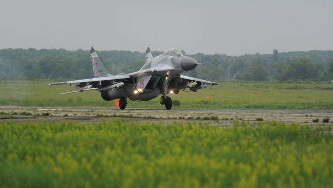 Истребитель МиГ-29 СМТ во время учений по проверке боеготовности. Архивное фото