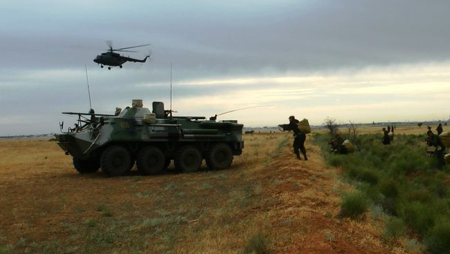 Учения военных Каспийской флотилии. Архивное фото Учения военных Каспийской флотилии. Архивное фото