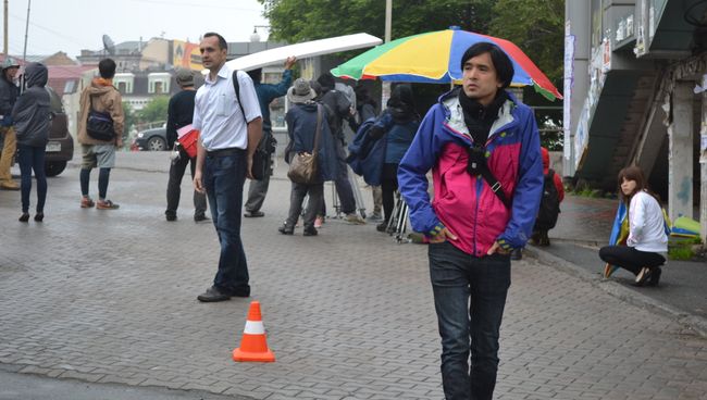 Съемки японского фильма приостановили движение в центре Владивостока Съемки японского фильма приостановили движение в центре Владивостока