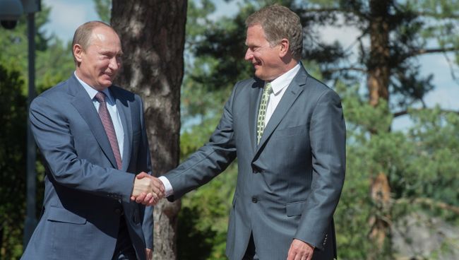Визит В.Путина в Финляндию