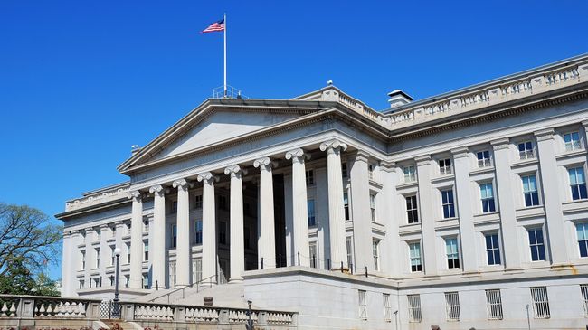 Министерство финансов США в Вашингтоне. Архивное фото