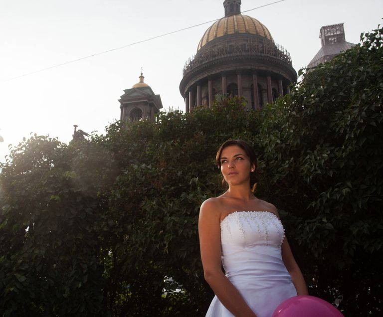 Флешмоб «Сбежавшие невесты» в Петербурге Флешмоб «Сбежавшие невесты» в Петербурге