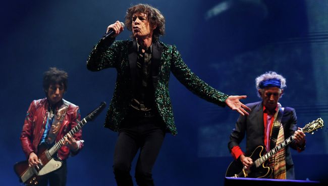 Выступление The Rolling Stones на музыкальном фестивале в Гластонбери Выступление The Rolling Stones на музыкальном фестивале в Гластонбери
