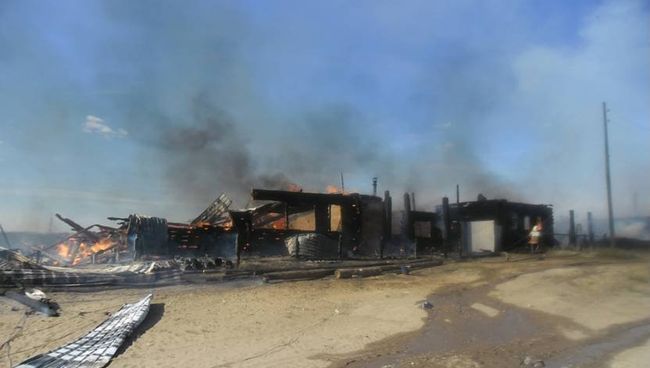 Пожар в селе Балдейка Кизнерского района Удмуртии Пожар в селе Балдейка Кизнерского района Удмуртии