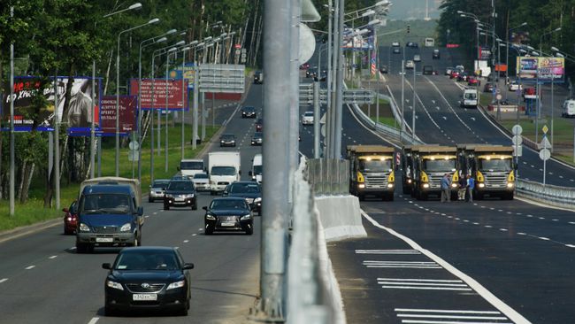 Эстакада на Рублевском шоссе Эстакада на Рублевском шоссе