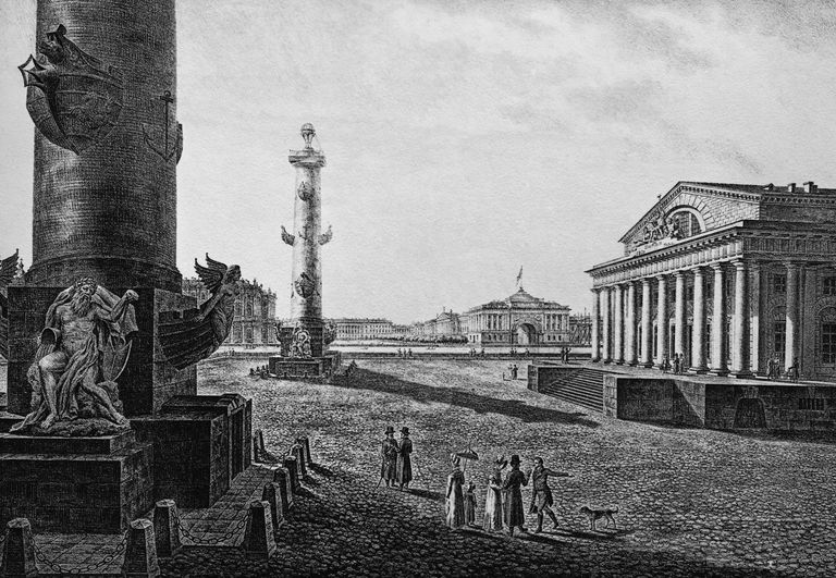 Картина С.Ф.Галактионов Петербург. Биржа Картина С.Ф.Галактионов Петербург. Биржа