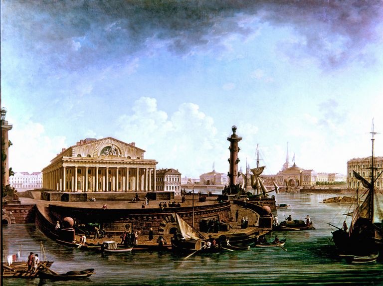 Картина Ф.Алексеев Биржа. Картина Ф.Алексеев Биржа.