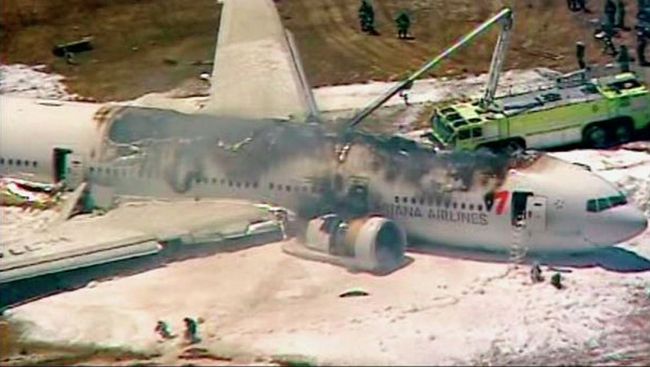 Крушение Boeing-777 в аэропорту Сан-Франциско