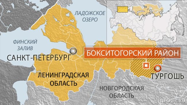 Ленинградская область, Тургошь. Карта Ленинградская область, Тургошь. Карта