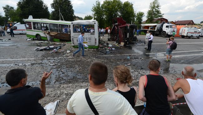 Крупное ДТП на территории Новой Москвы