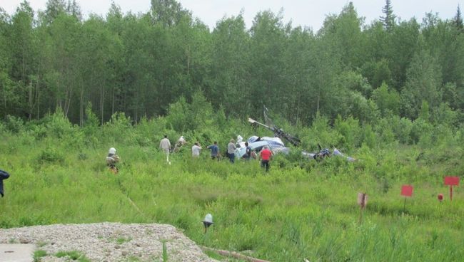 Авария вертолета МИ-8 в Томской области Авария вертолета МИ-8 в Томской области