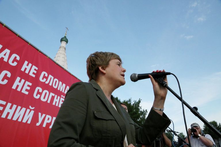 Народный сход в поддержку мэра Ярославля Е.Урлашова