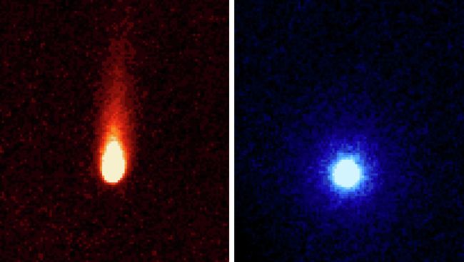 Снимки кометы ISON, полученные телескопом “Спитцер” в инфракрасном диапазоне Снимки кометы ISON, полученные телескопом “Спитцер” в инфракрасном диапазоне