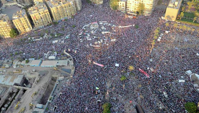 Акция протеста против президента Мурси на площади Тахрир в Каире 