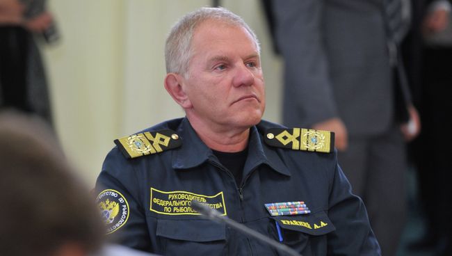Руководитель Федерального агентства по рыболовству РФ Андрей Крайний, архивное фото Руководитель Федерального агентства по рыболовству РФ Андрей Крайний, архивное фото