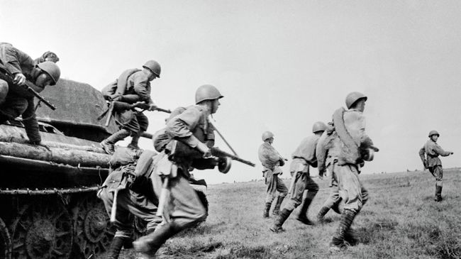 Курская дуга. Танковый десант. 1943 год. Архивное фото