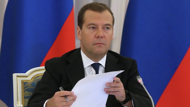Председатель правительства РФ Дмитрий Медведев. архивное фото