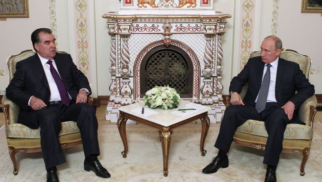 Встреча президента РФ В.Путина с Эмомали Рахмоном Встреча президента РФ В.Путина с Эмомали Рахмоном