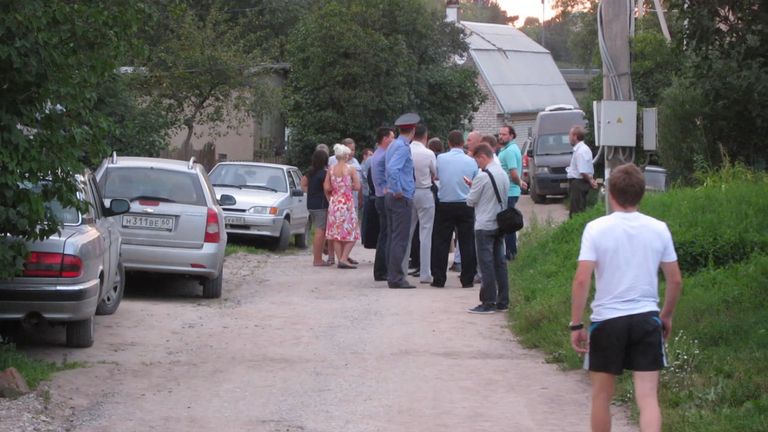 На месте убийства священника Павла Адельгейма в Псковской области На месте убийства священника Павла Адельгейма в Псковской области