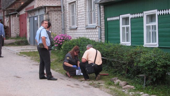 На месте убийства священника Павла Адельгейма в Псковской области На месте убийства священника Павла Адельгейма в Псковской области