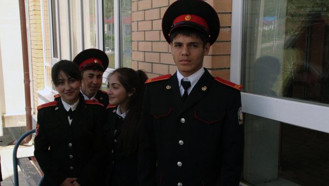 Воспитанники кадетской школы в Цхинвале Воспитанники кадетской школы в Цхинвале