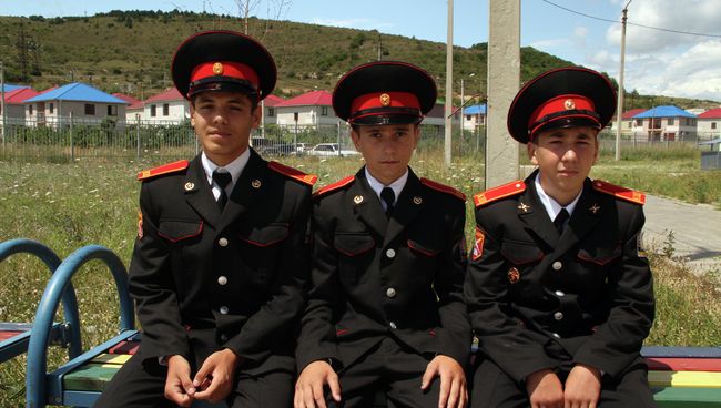 Воспитанники кадетской школы в Цхинвале Воспитанники кадетской школы в Цхинвале