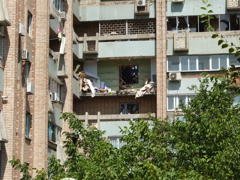 Взрыв газа в доме в Луганске Взрыв газа в доме в Луганске
