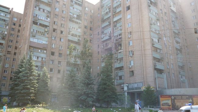 Взрыв газа в доме в Луганске Взрыв газа в доме в Луганске