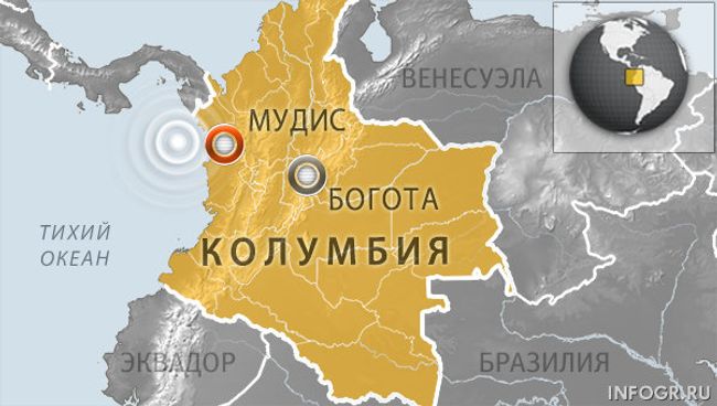 Карта Колумбии Карта Колумбии
