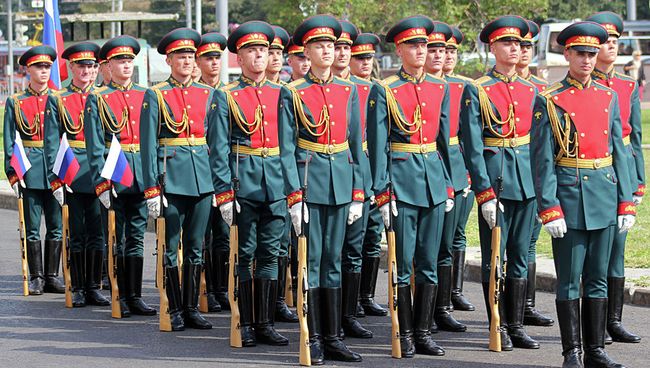 Военнослужащие Преображенского полка. Архивное фото