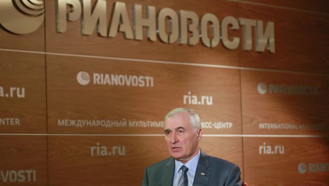 Президент Южной Осетии Леонид Тибилов посетил российское агентство международной информации РИА Новости