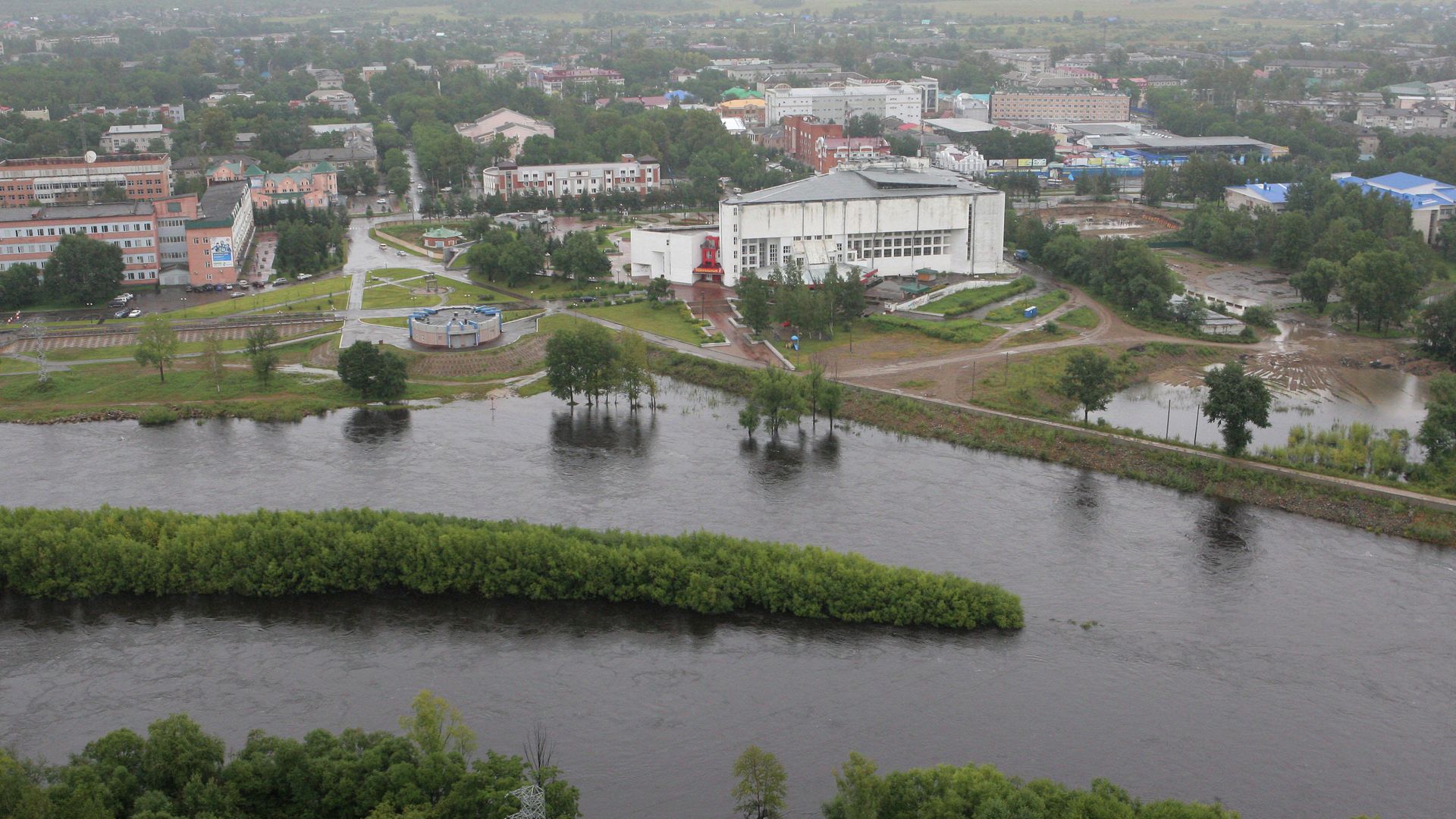 Паводковая ситуация в Еврейской автономной области Паводковая ситуация в Еврейской автономной области - РИА Новости, 1920, 15.10.2021