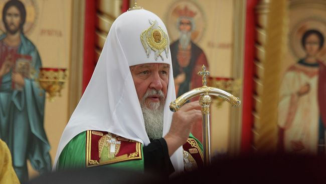 Патриарх Московский и всея Руси Кирилл, архивное фото