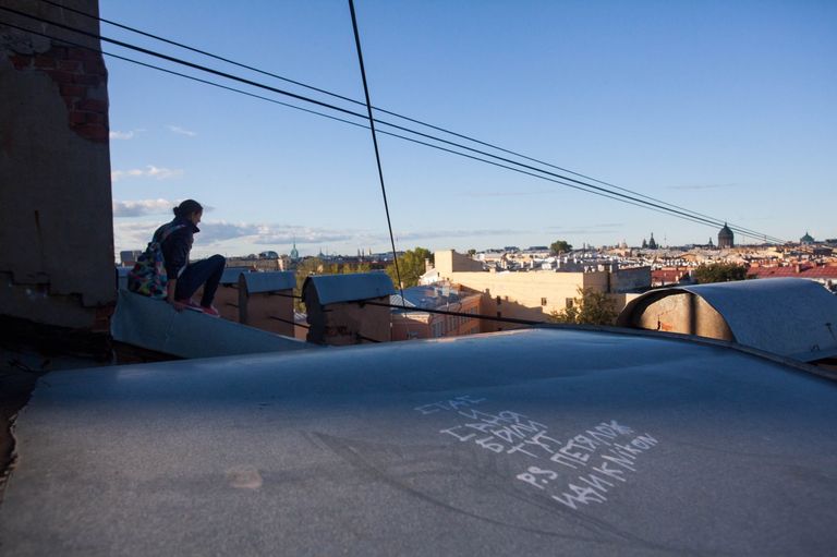 Прогулка по крышам Петербурга
