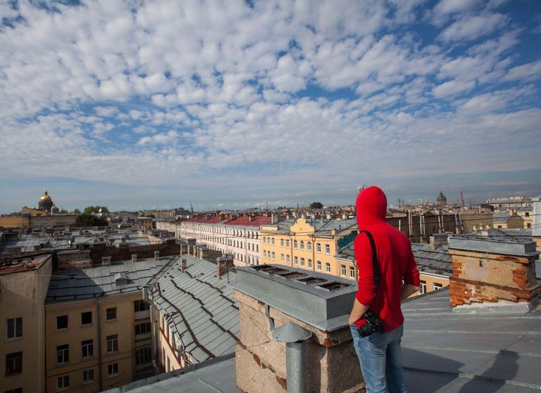 Прогулка по крышам Петербурга