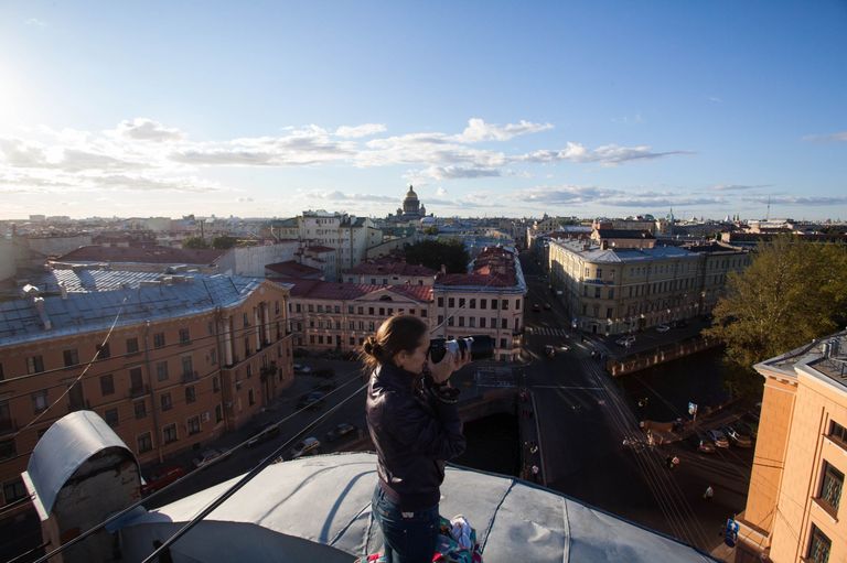 Прогулка по крышам Петербурга