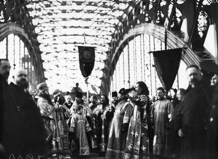 Открытие Охтинского моста (Императора Петра Великого) 1911