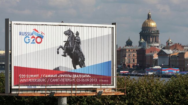 Санкт-Петербург накануне саммита G20 Санкт-Петербург накануне саммита G20