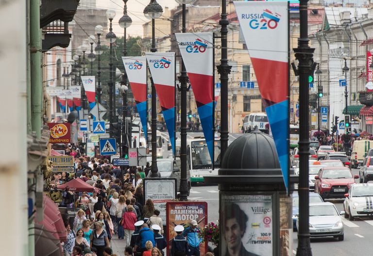 Санкт-Петербург перед началом саммита Группы двадцати Санкт-Петербург перед началом саммита Группы двадцати