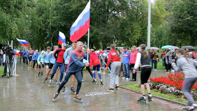 Эстафета факелоносцев олимпийского огня в Костроме Эстафета факелоносцев олимпийского огня в Костроме