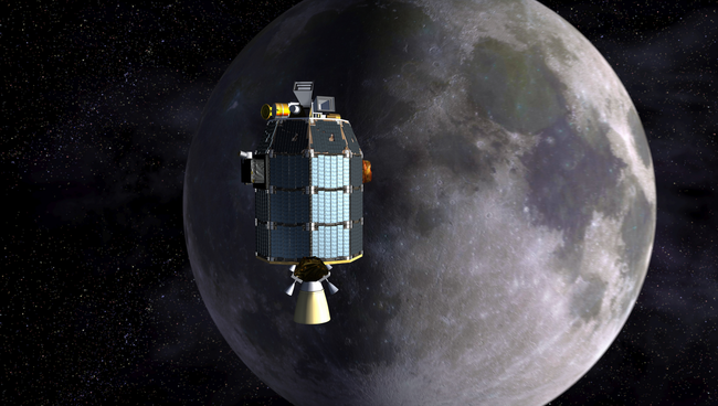 Лунный зонд НАСА LADEE глазами художника Лунный зонд НАСА LADEE глазами художника