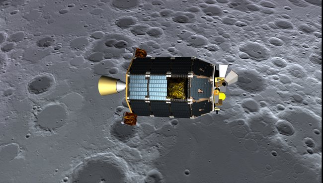 Лунный зонд НАСА LADEE глазами художника Лунный зонд НАСА LADEE глазами художника