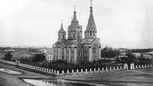 Богородице-Рождественский собор, взорванный в 1936 году, в Красноярске Богородице-Рождественский собор, взорванный в 1936 году, в Красноярске