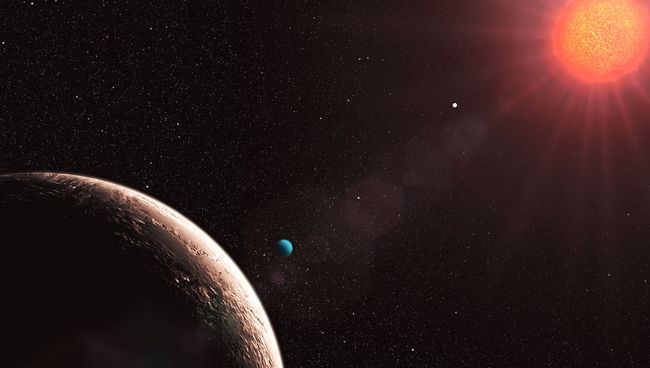 Планетная система у звезды Gliese 581 глазами художника Планетная система у звезды Gliese 581 глазами художника