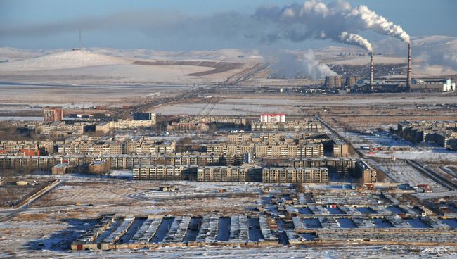 Вид на город Краснокаменск