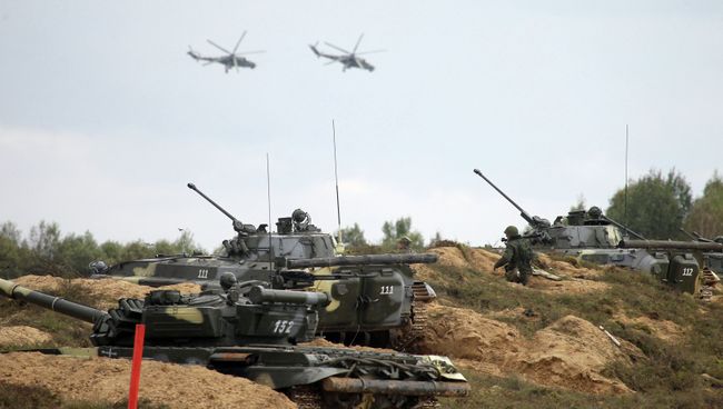 Учения вооруженных сил России и Белоруссии. Архивное фото