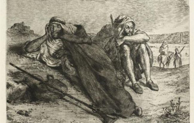 Эжен Делакруа. Арабы из Орана. 1847