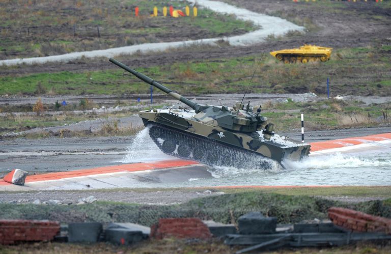 Самоходная артиллерийская установка с противотанковой пушкой Спрут-СД
